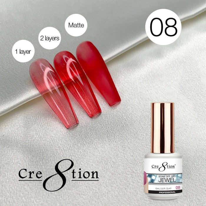 Creation Soak Off Gel 0.5oz G08 - Jewel Collection
