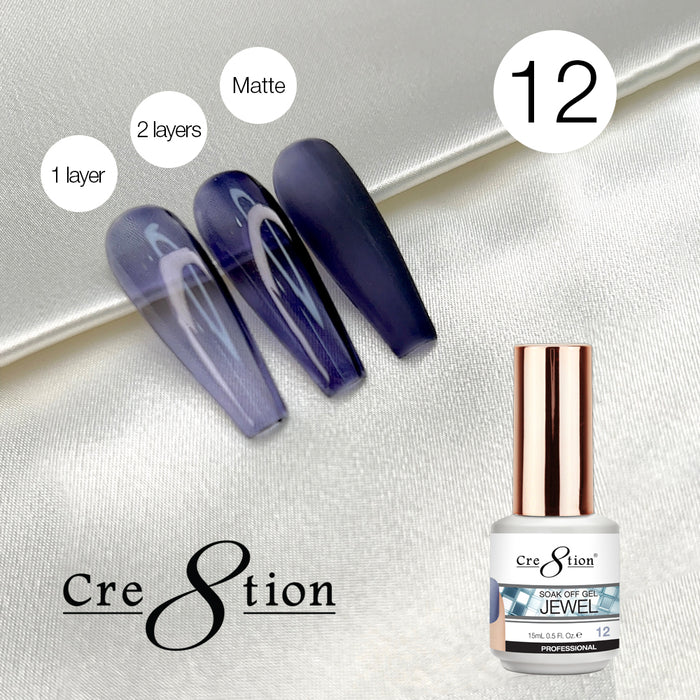Creation Soak Off Gel 0.5oz G12 - Jewel Collection
