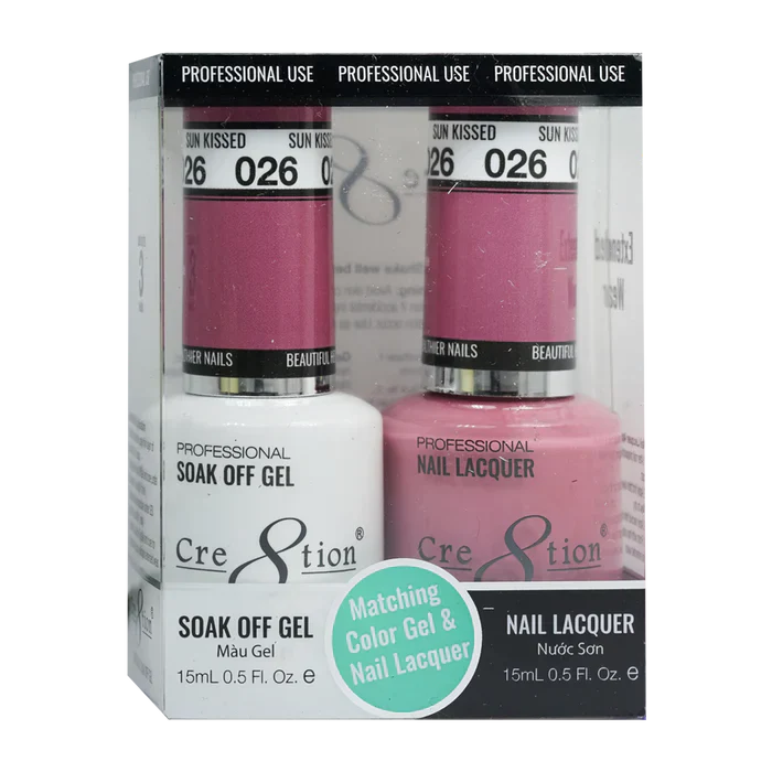 Creation Soak Off Gel Matching Pair 0.5oz 026 SUN KISSED
