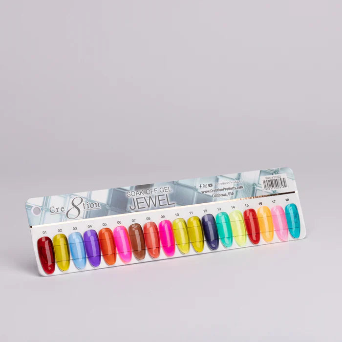 Creation Color Chart - Jewel Collection 18 colors