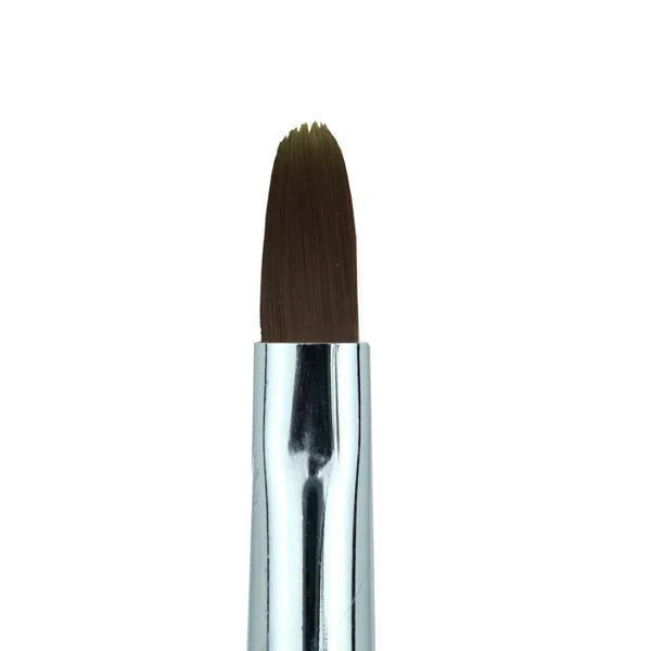 Creation Dark Brown Hair Gel Brush Oval Rhinestone Handle #6