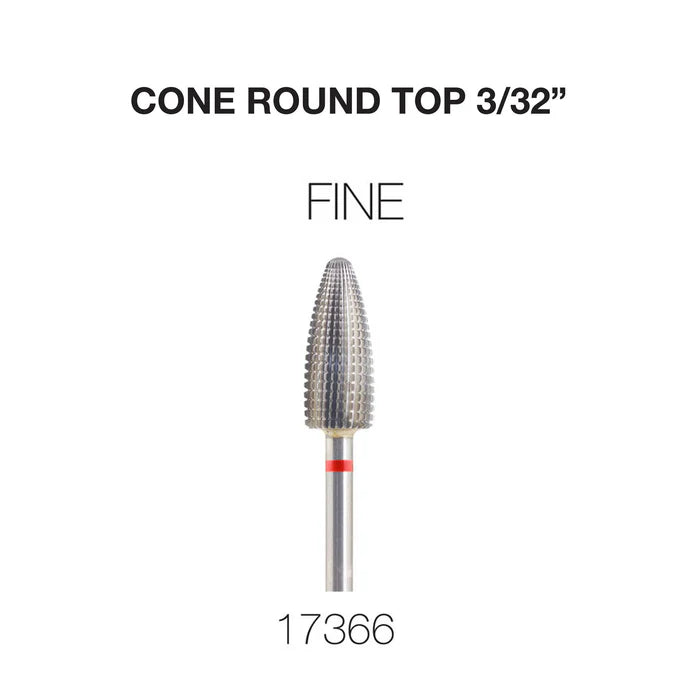 Creation Cone Round Top Nail Filing Bit 3/32" CF