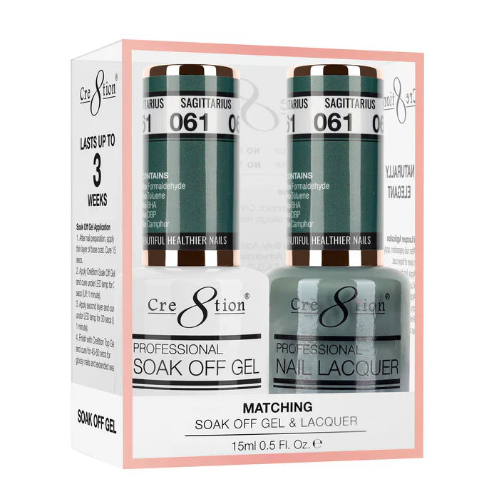 Creation Soak Off Gel Matching Pair 0.5oz 061 SAGITTARIUS