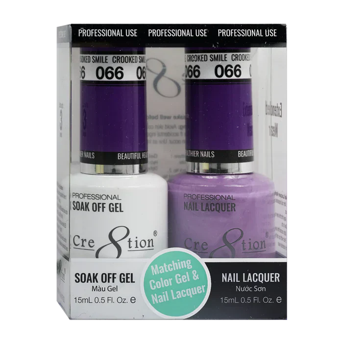 Creation Soak Off Gel Matching Pair 0.5oz 066 DECEPTION IS INCEPTION