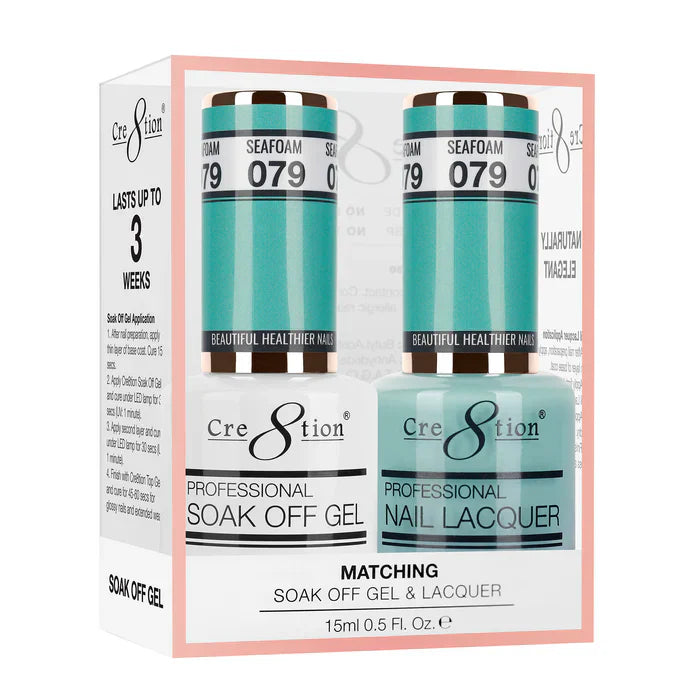Creation Soak Off Gel Matching Pair 0.5oz 079 SEAFOAM
