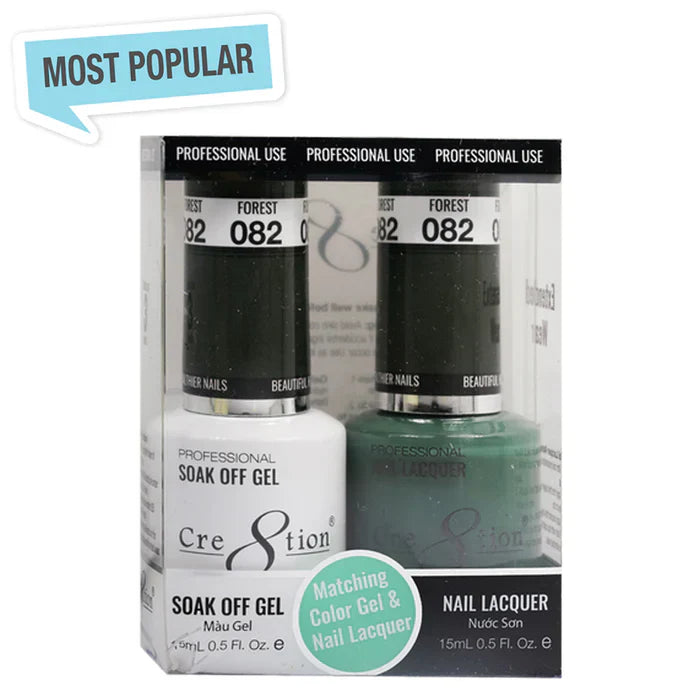 Creation Soak Off Gel Matching Pair 0.5oz 082 FOREST