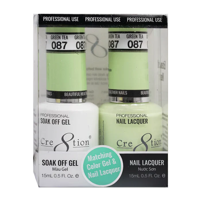 Creation Soak Off Gel Matching Pair 0.5oz 087 GREEN TEA