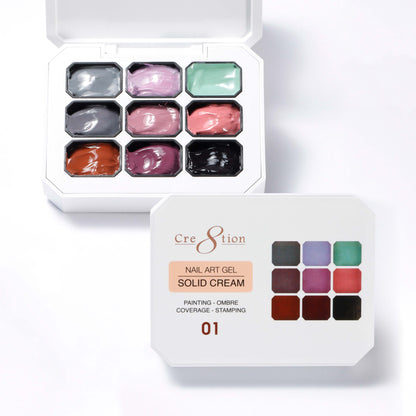 Creation Nail Art Gel - Solid Cream - 01