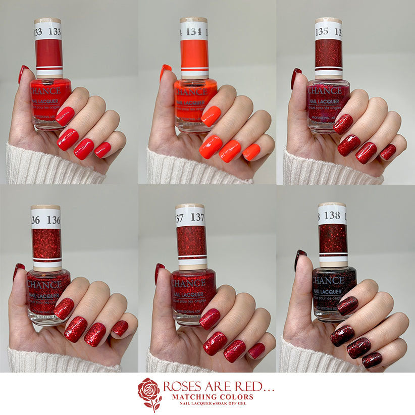 Chance Matching Duo 0.5oz - 36 Colors ( #109 - #144 ) Roses Are Red Collection