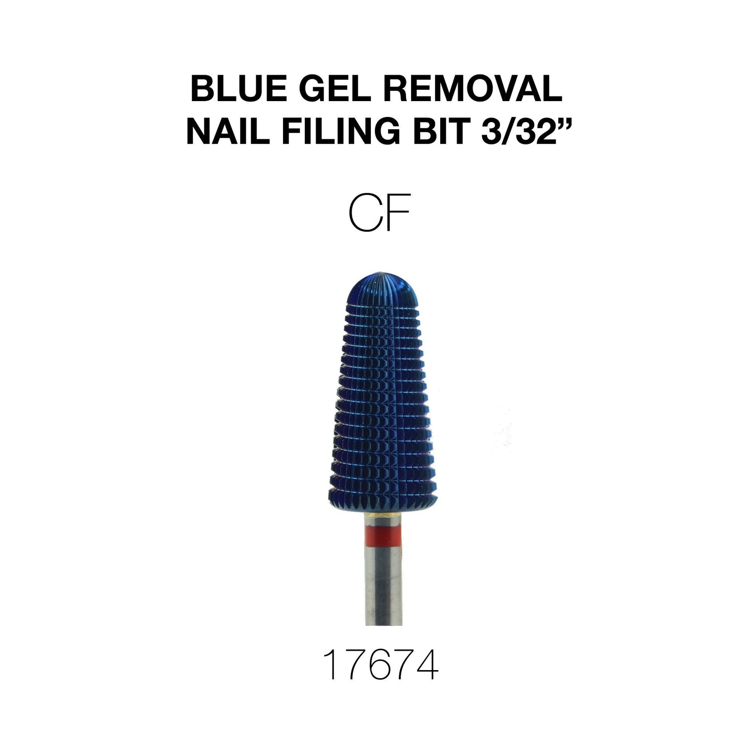 Creation Blue Gel Removal Nail Filing Bit 3/32"
