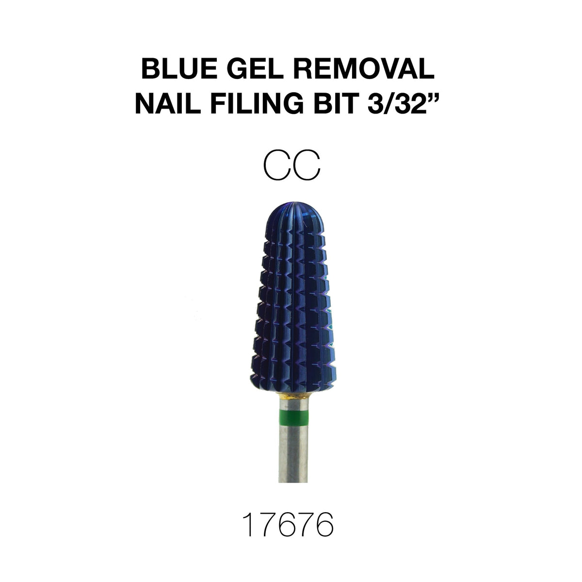 Creation Blue Gel Removal Nail Filing Bit 3/32"