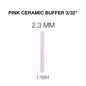 Cre8tion Pink Ceramic Buffer Nail Filling Bit 3/32"