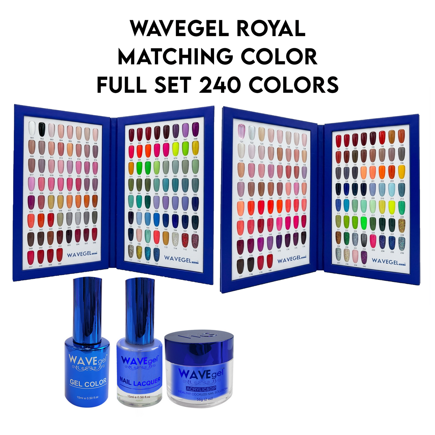 WAVEGEL Royal Combo Collection: (3in1 )Trio combo 240 colors
