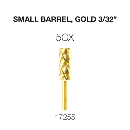 Cre8tion Carbide Small Barrel, Gold 3/32"