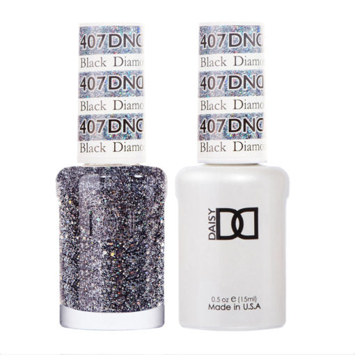 DND Gel & Polish Duo 407 Black Diamond Star