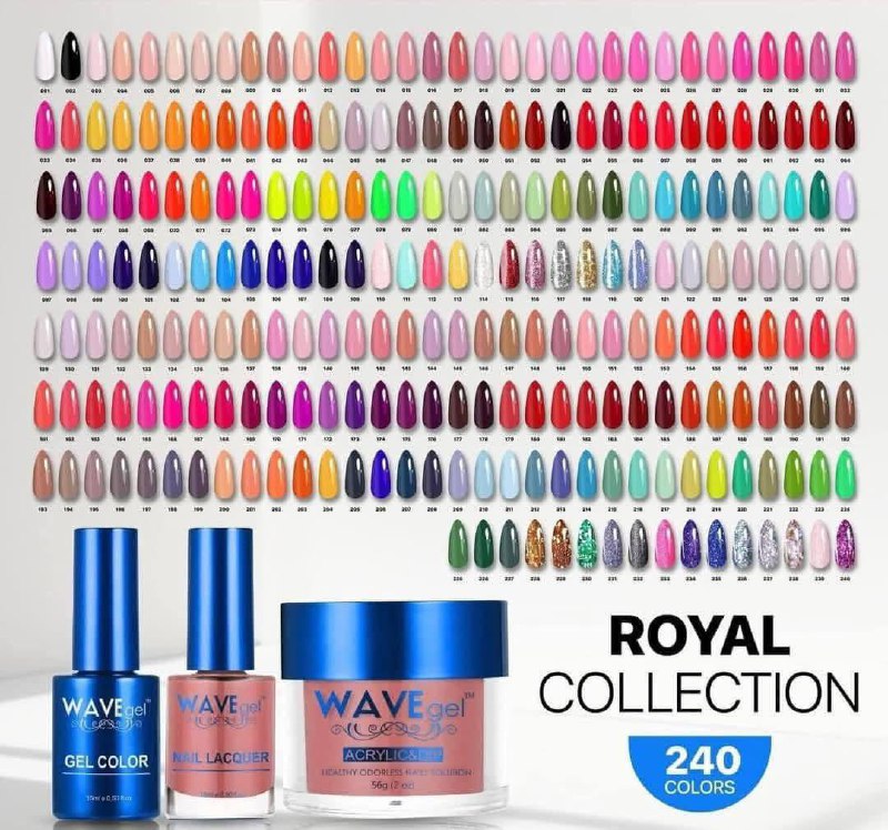 WAVEGEL Royal Combo Collection: (3in1 )Trio combo 240 colors