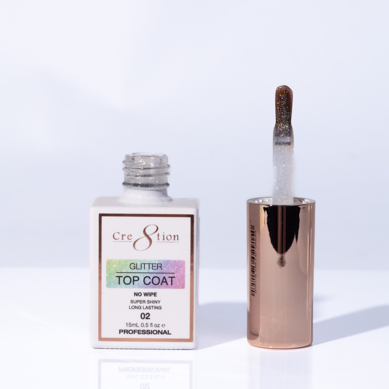 Cre8tion Glitter Top Coat 0.5oz 01