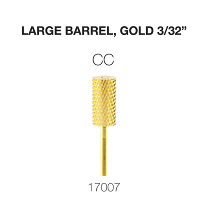 Cre8tion Carbide Large Barrel, Gold 3/32"