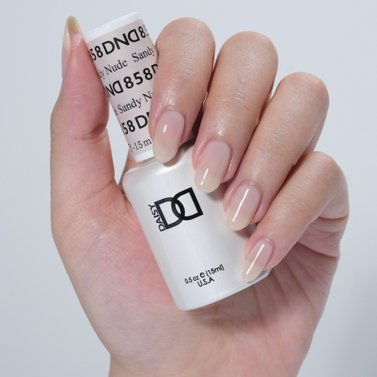 DND Gel & Polish Duo 858 Sandy Nude