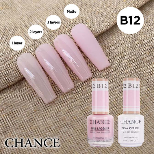 Chance Gel & Nail Lacquer Duo 0.5oz B12 - Bare Collection