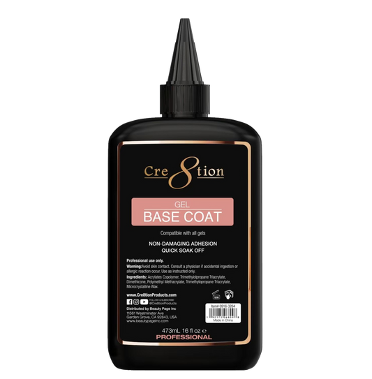 Creation Soak Off Gel Base Coat Refill 16oz
