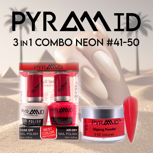 3in1 Combo NEON #41 - 50 Pyramid (10 colors)