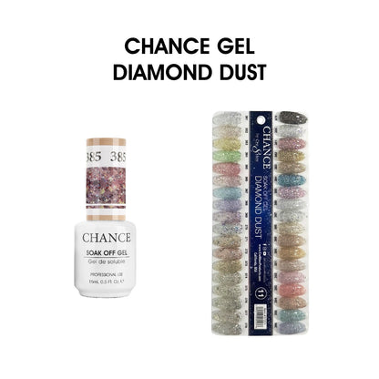 Chance Soak Off Gel 0.5oz - 36 Colors ( #361 - #396 ) Diamond Dust Collection