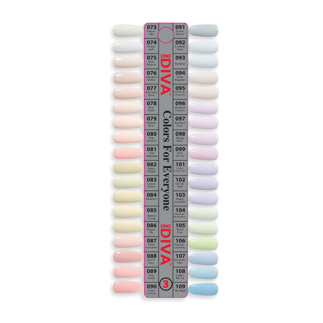 DND DIVA Display Sample Swatch