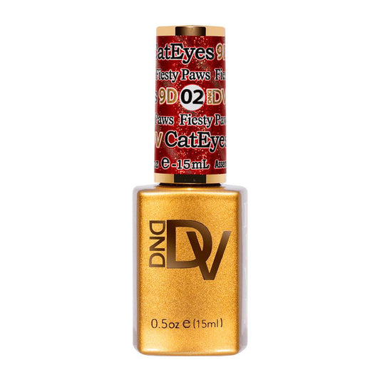 DND Diva 9D Cat Eye Glassball Gel Polish Collection - 02 - Fiesty Paws 15ml