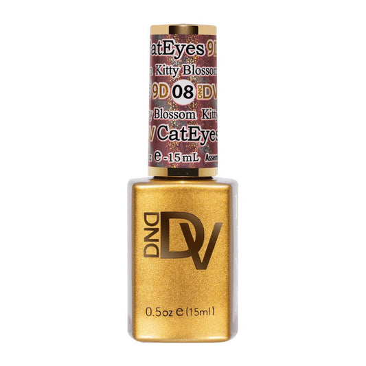 DND Diva 9D Cat Eye Glassball Gel Polish Collection - 08 - Kitty Blossom 15ml