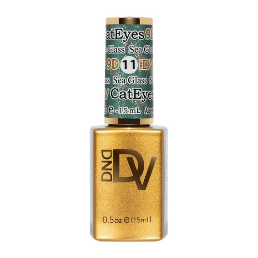 DND Diva 9D Cat Eye Glassball Gel Polish Collection - 11 - Sea Glass 15ml