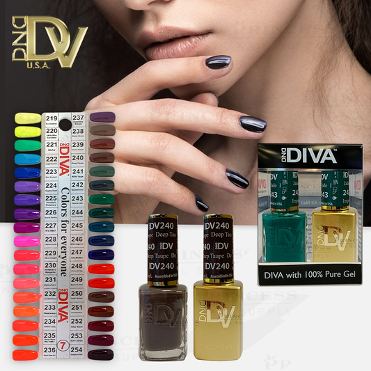 DND Diva Duo by Set + Tip 7 (36 colors #219 - #254)