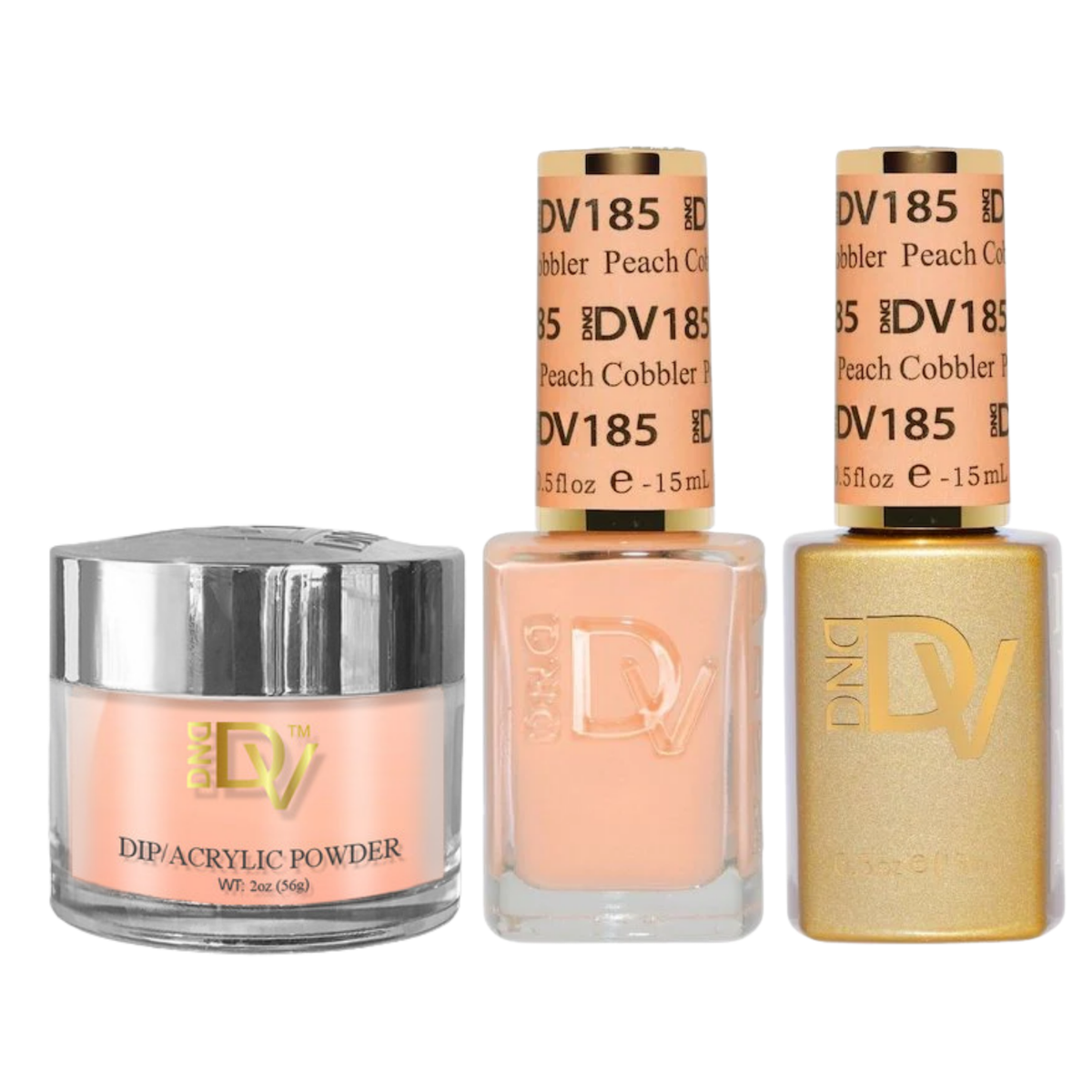 DND Diva Trio - 185 Peach Cobbler