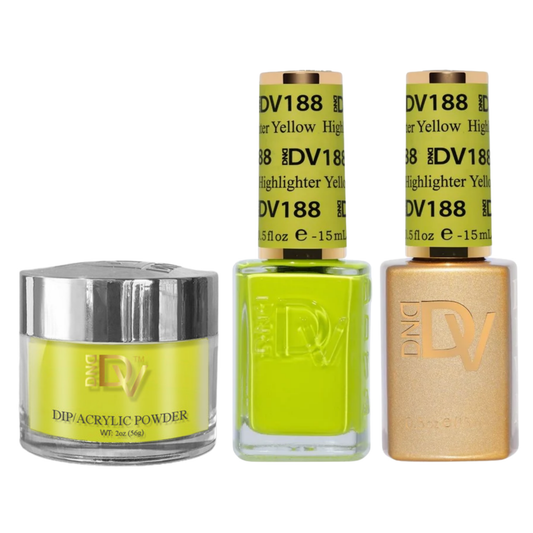 DND Diva Trio - 188 Highlighter Yellow
