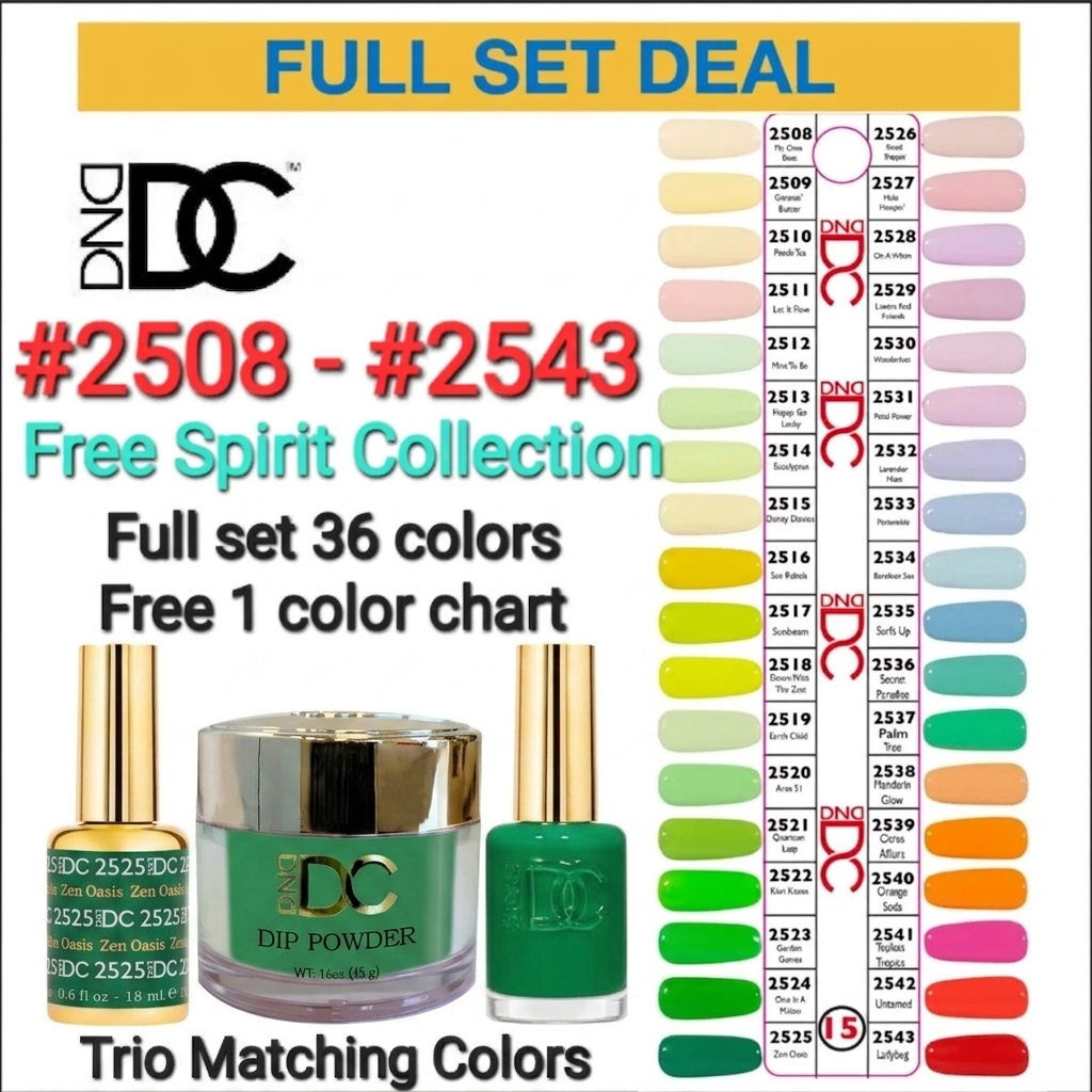 DND DC 3in1 TIP 15 36 Colors (#2508 - #2543)
