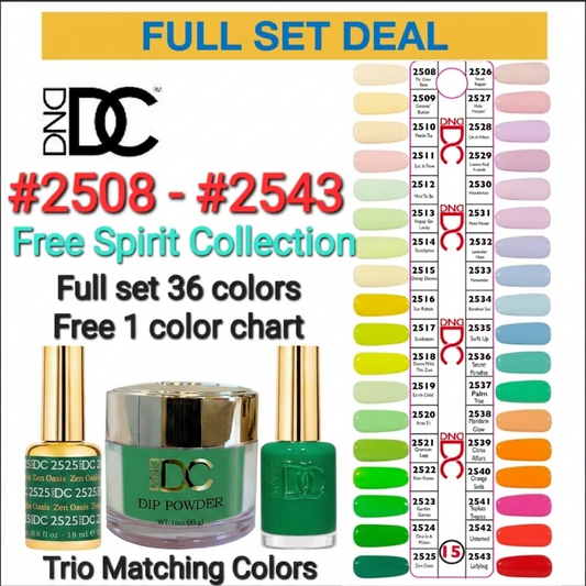 DND DC 3in1 TIP 15 36 Colors (#2508 - #2543)
