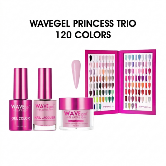 WAVEgel PRINCESS Collection: 120 colors (3in1) Trio set.