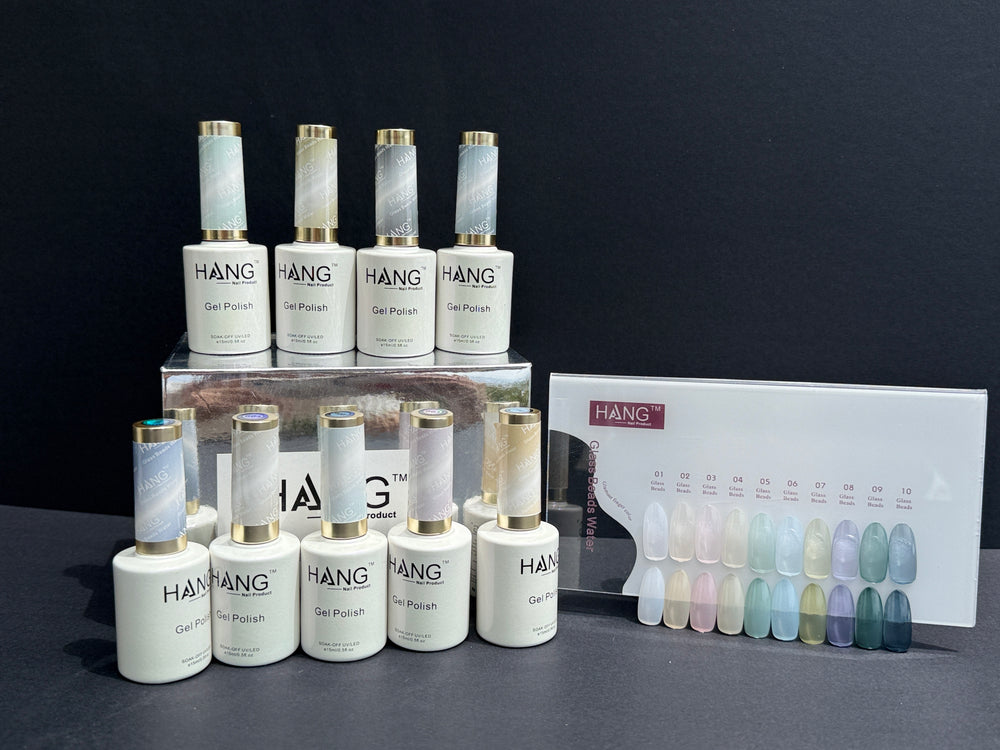HANG Glass Bead Water Collection – Jelly Gel Polish ( #1 - 10 )