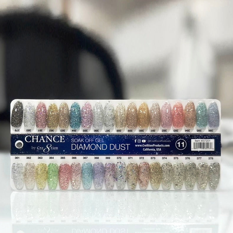 Chance Soak Off Gel 0.5oz - 36 Colors ( #361 - #396 ) Diamond Dust Collection