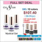 Creation Mystical Gel 0.5oz - Full Set 12 colors w/ 1 Magnet, 3 Top Diamond 0.5oz & 1 Color Chart