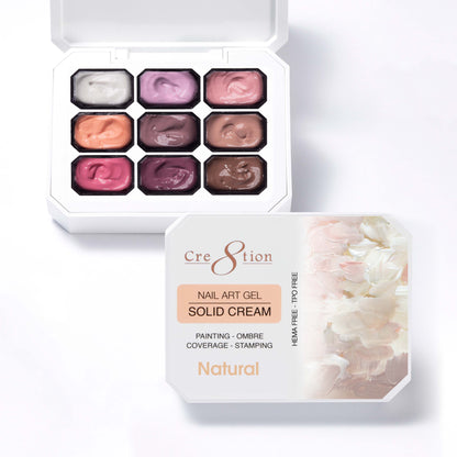 Creation Nail Art Gel - Solid Cream Collection - Natural