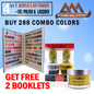 Pyramid Trio Matching 288 Colors ( #301 - #566 + 12 Holos + 10 Neon ) Free 2 booklets.