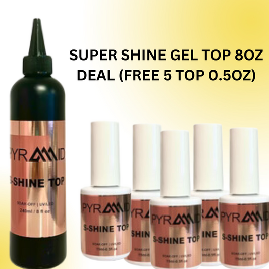 Pyramid SUPER SHINE TOP GEL REFILL (8OZ)
