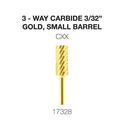 Cre8tion 3-Way Carbide Gold, Small Barrel 3/32"
