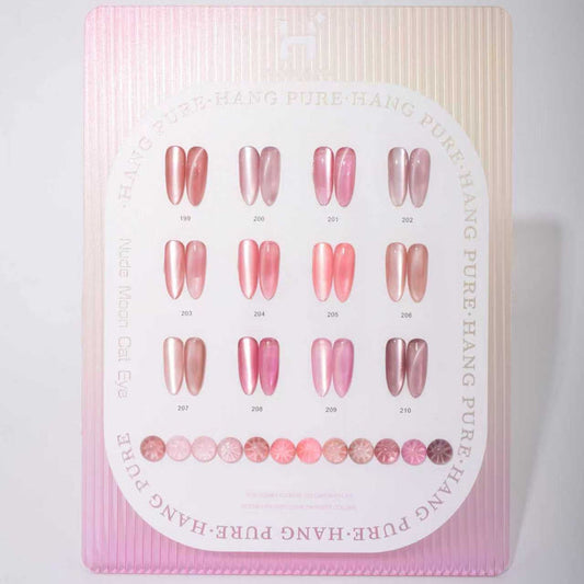 Hang Pure Nude Moon Cat Eye Gel - 12 Colors ( #199 - 210 )