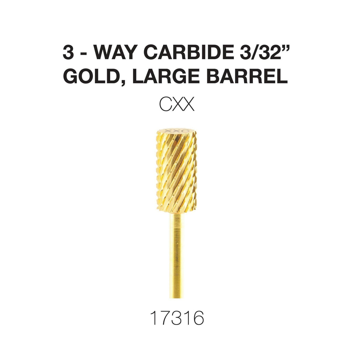 Creation 3 - Way Carbide Gold, Large Barrel 3/32"