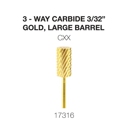 Creation 3 - Way Carbide Gold, Large Barrel 3/32"