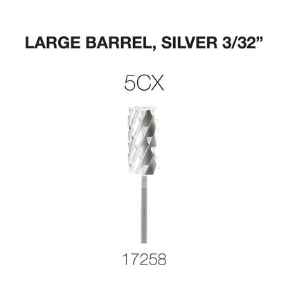 Cre8tion Carbide Large Barrel, Silver 3/32"
