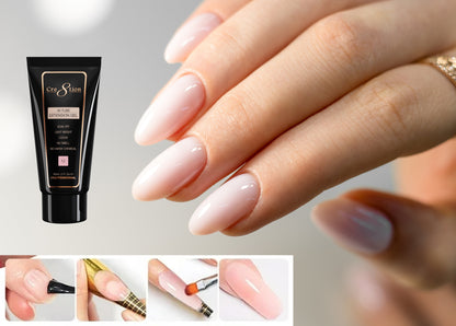 Creation Poly Gel-Extension Gel In Tube 2oz - Full Set 36 colors (01-36) w/ 1 Set Color Chart