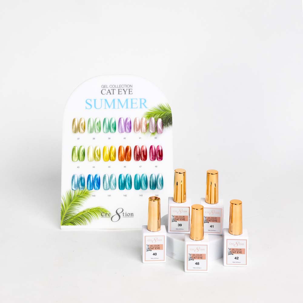 Creation Cat Eye Gel 0.5oz - Summer Collection - 18 colors (#37 - #48, #139 - #144)
